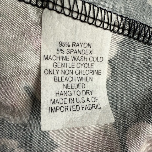 SALAAM Knit Floral Turtleneck Short Dress S - Picture 6 of 7